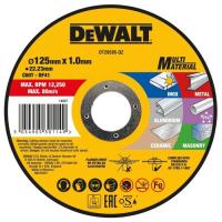 Круг отрезной DeWALT MULTI-MATERIAL, 125x1x22,23мм Фото