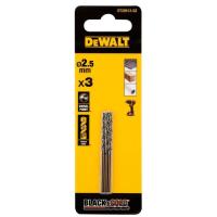 Сверло DeWALT по металлу Black & Gold,HSS-G, 2.5 х 57 х 30 мм, Фото