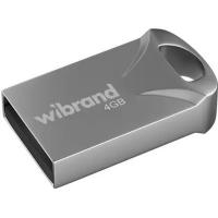 USB флеш накопичувач Wibrand 4GB Hawk Silver USB 2.0 Фото