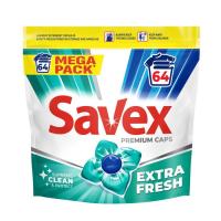 Капсулы для стирки Savex Premium Caps Extra Fresh 64 шт. Фото