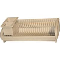 Сушилка для посуды Ламела 47,5 х 22 х 20 см білий мармур Фото