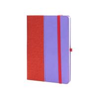 Книга записная Optima А5 COMBI-17, твердая обложка, резинка,линия Фото
