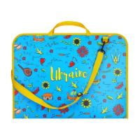 Папка - портфель Maxi А3 пластиковий на липучці "Vyshyvanka" Фото