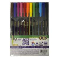 Лайнер ZiBi набор разноцветных Трехгранные 0.4 мм, 12 шт Фото