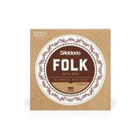 Струны для гитары D'Addario Folk Nylon 80/20 Bronze Ball End Black Treble Фото