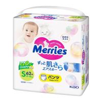 Подгузники Merries трусики размер S 4-8 кг 62 шт Фото