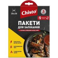Рукав для запекания Chisto Пакеты с термостойкими клипсами 5 шт. Фото