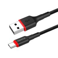 Дата кабель ColorWay USB 2.0 AM to USB-C 1.0m 2.4А black Фото