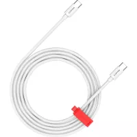 Дата кабель Canyon USB-C to USB-C 1.2m CC60AB 60W Braided White Фото