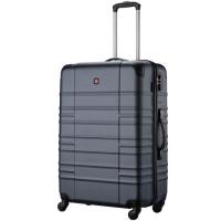 Чемодан Wenger Amplar, велика, пластик, 4 колеса, синя Фото