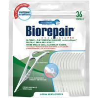 Флосс-зубочистки Biorepair Насыщенные гидроксиапатитом 36 шт. Фото