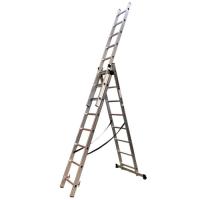 Лестница GTM 3-секции, раскладная, 3*8ст. 2,18-4,88м Фото
