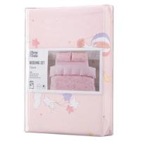 Постельное белье Ardesto Gloria сатин радость, розовый светлый евро 200х220 Фото