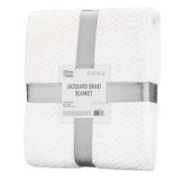 Плед Ardesto Jacquard Braid 200х220см, 100 поліестер, айворі Фото