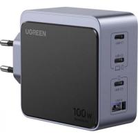 Зарядний пристрій Ugreen 4xUSB 100W (3xUSB-C+USB-A) Gan Nexode Fast Charger Фото