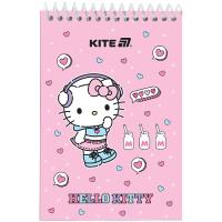 Блокнот Kite на спирали Hello Kitty А6, 48 листов, нелинованный Фото