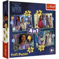 Пазл Trefl Wish Мечты сбываются 4 in 1 (35, 48, 54, 70) элеме Фото