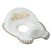 Накладка на унитаз Tega Baby Teddy Bea антиковзка, white pearl Фото