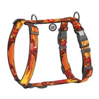 Шлей для собак WAUDOG Nylon H-образная с QR-паспортом "Скорость Флеша", Фото