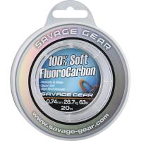 Флюорокарбон Savage Gear Soft Fluorocarbon 20m 0.74mm 28.7kg Clear Фото