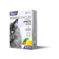 Краплі для тварин Unicum Organic для відлякування бліх та кліщів для котів Фото