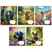 Тетрадь 1 вересня Floral dog А5 12 листов линия Фото