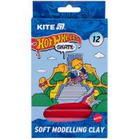 Пластилин Kite Hot Wheels восковий, 12 кольорів, 200 г Фото