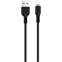 Дата кабель HOCO USB 2.0 AM to Lightning 1.0m 2.4A PVC TPE X20 blac Фото