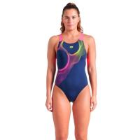 Купальник Arena Ripples Swimsuit V Back B 009021-780 синій 42 Фото