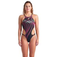 Купальник Arena One Stream Swimsuit 008953-560 чорний, рожевий 42 Фото