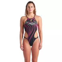 Купальник Arena One Stream Swimsuit 008953-560 чорний, рожевий 42 Фото