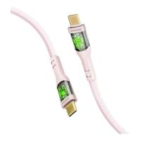 Дата кабель Promate USB-C to USB-C 1.2m 60W PD TransLine-CC pink Фото