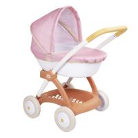 Коляска для кукол Smoby Baby Nurse Терракотовая пудра, люлька с корзиной, Фото