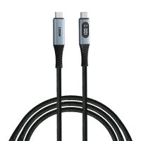 Дата кабель Verbatim USB-C to USB-C 1.2m with display 100W black Фото