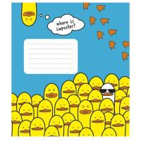 Тетрадь Школярик Animal's memes 12 листов клетка Фото