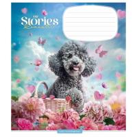 Тетрадь Школярик Romantic stories 12 листов клетка Фото