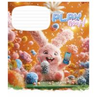 Тетрадь Школярик Play now 12 листов косая линия Фото