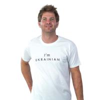 Футболка Sol's Imperial 190 I'am Ukrainian білий L Фото