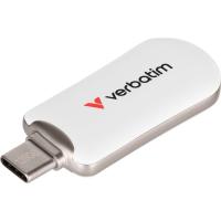 USB флеш накопитель Verbatim 128GB Plectra White USB-C Фото