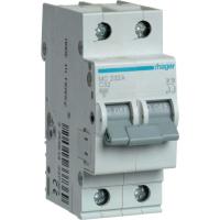 Автоматический выключатель Hager 2-п. C 32A (6kA) 2M (A) Фото