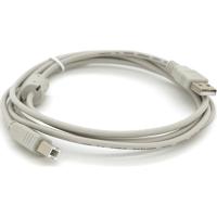 Кабель для принтера Voltronic USB 2.0 AM/BM 1.8m ferrite white Фото
