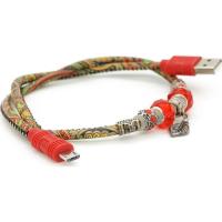 Дата кабель iKAKU USB 2.0 AM to Micro 5P 0.5m 2.4A red Фото