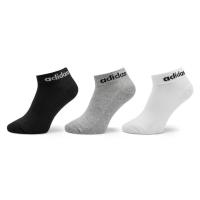 Шкарпетки Adidas C LIN ANKLE IC1304 3P білий, чорний, сірий S (37-3 Фото