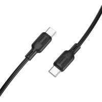 Дата кабель BOROFONE USB-C to USB-C 1.0m 60W silicone black Фото