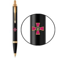 Ручка шариковая Parker IM 17 ARMY Black GT BP Эмблема ВСУ цветной Фото