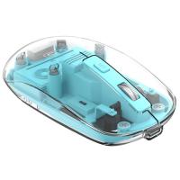 Мишка XO M12 Wireless Transparent/Blue Фото