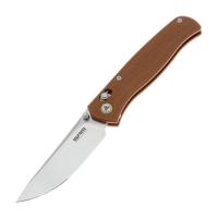 Нож SRM Medal 255L, Brown Micarta, Stonewash Фото