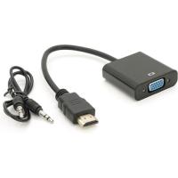 Переходник Voltronic HDMI M to VGA F + Audio 0.1m 4K/2K black Фото