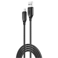 Дата кабель XO USB 2.0 AM to Micro 5P 1.0m braided black Фото