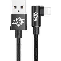 Дата кабель Baseus USB 2.0 AM to Lightning 2.0m 1.5A 90° corner black Фото